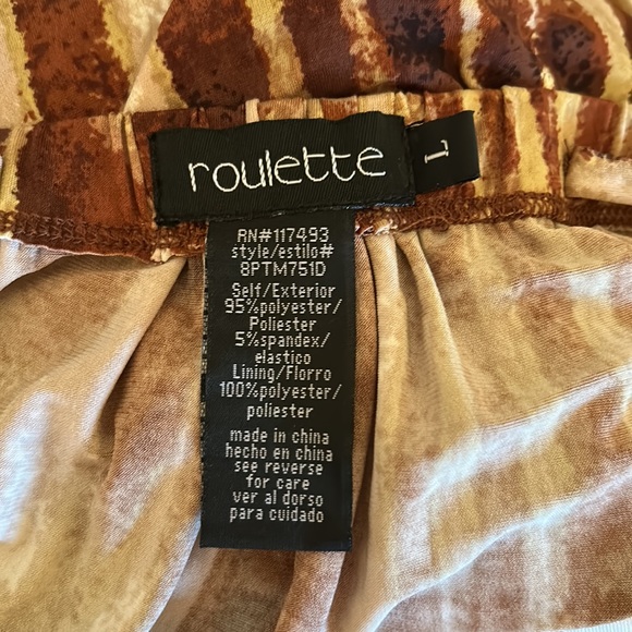 Roulette Animal Stripe Full Length Halter Dress - Picture 4 of 4